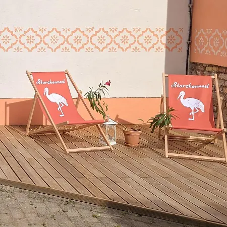 شقة Storchennest Mit Eigenem Hof, Spielwiese Und Terrasse