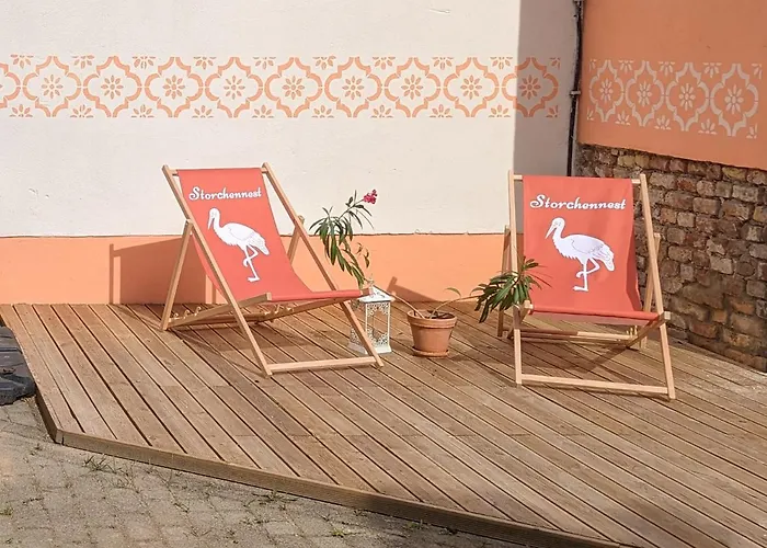 شقة Storchennest Mit Eigenem Hof, Spielwiese Und Terrasse